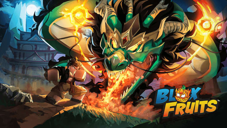 Blox Fruits dragon battle artwork
